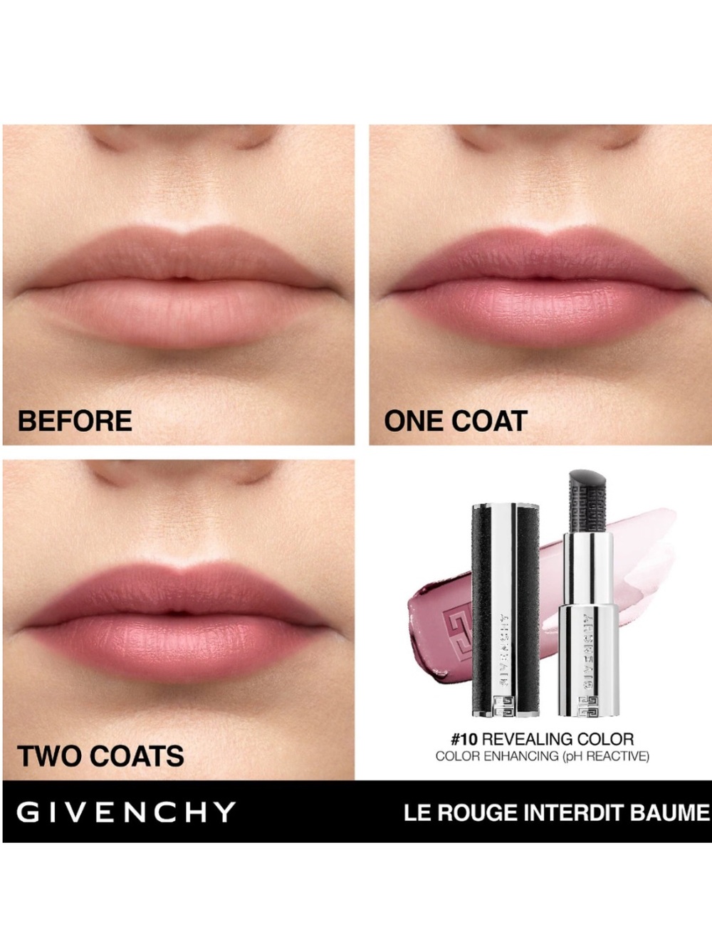 Givenchy Black Magic Ph Reactive Le Rouge Lipstick Lip Balm BNIB